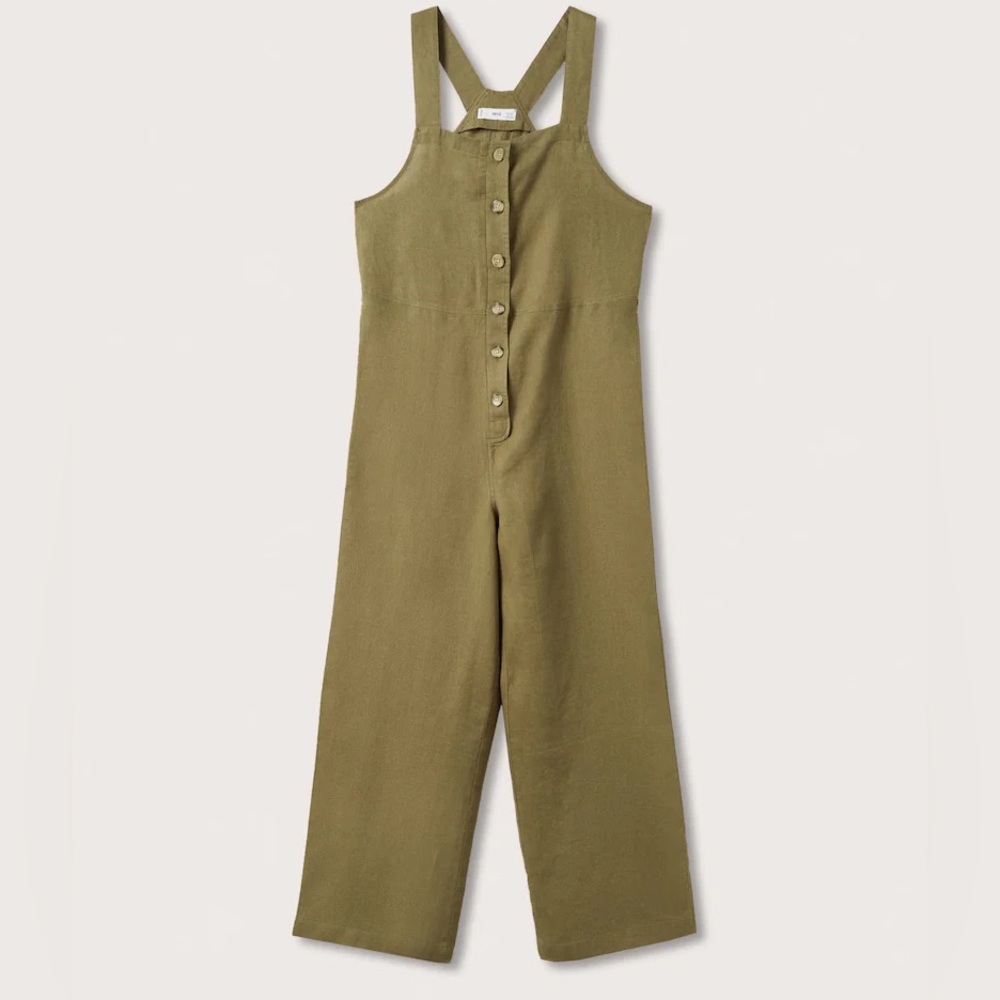 NWT Mango 100% linen jumpsuit